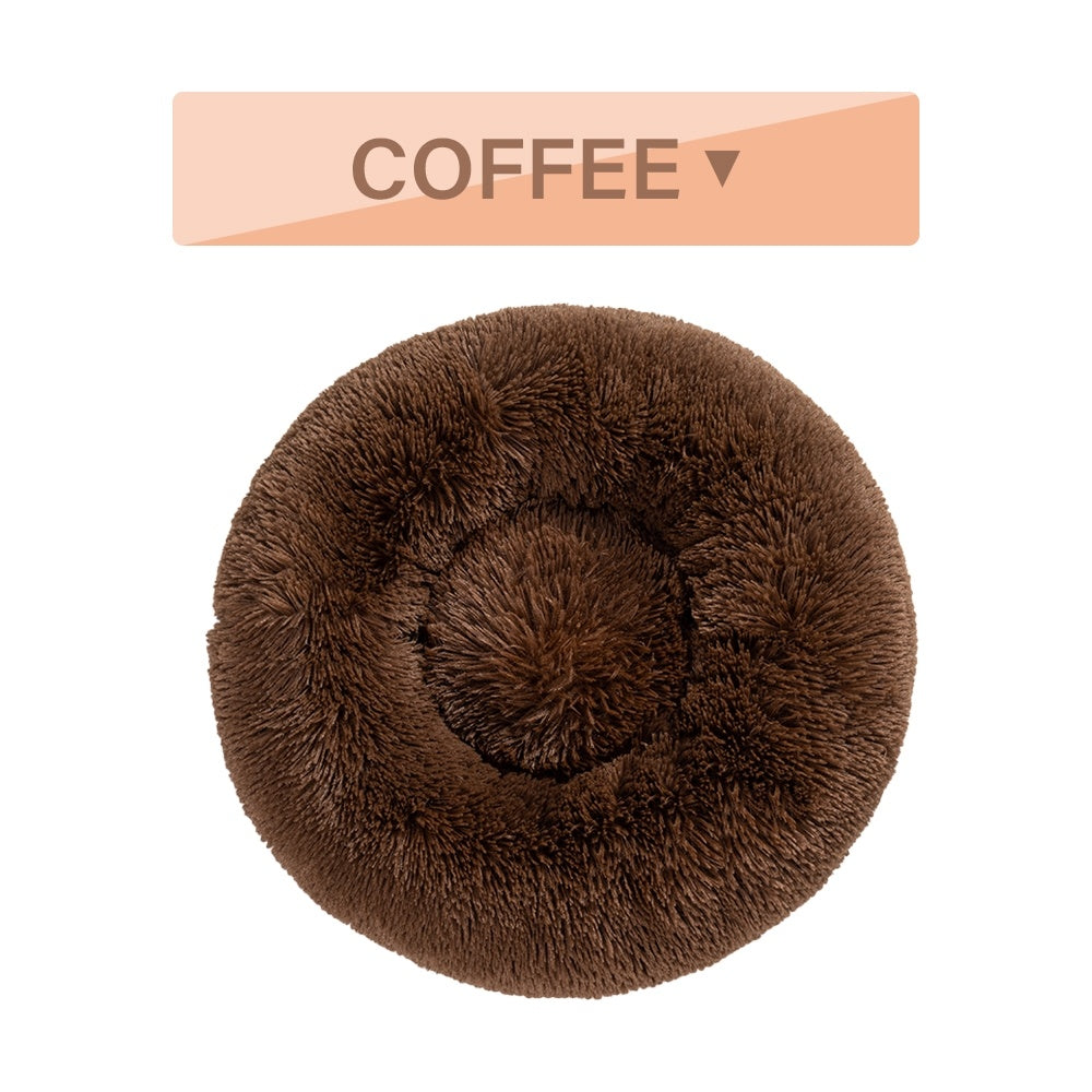 Coussin Donut Calmant pour Chien & Chat – Ultra-Moelleux & Anti-Stress