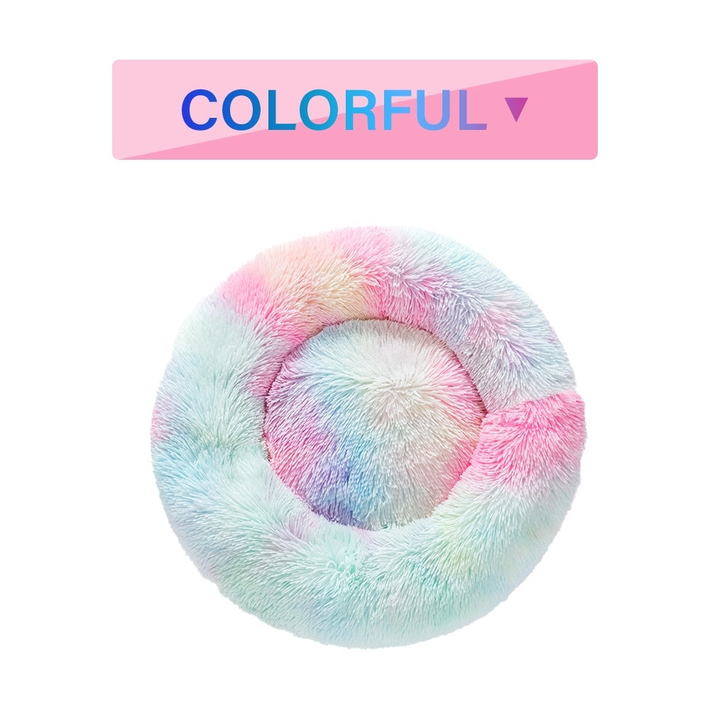 Coussin Donut Calmant pour Chien & Chat – Ultra-Moelleux & Anti-Stress